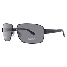 Hugo Boss Polarized Grey Rectangular Men's Sunglasses BOSS 0521/S 0003/AH 64