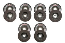 12 Assorted GRIT 4 1/2" ANGLE GRINDER SANDING FLAP DISC 40/60/80/100/120/180
