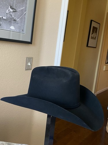 Stetson 200X Cowboy Filzhut Biber "La Corona" schwarz Hut 7-1/8 mit Reiseetui - Bild 4 von 15