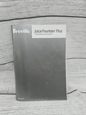 Breville JE98XL Juicer Fountain Replacement Parts Manual Book Only