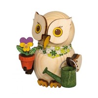 Kuhnert Eule Erzgebirge GäRtner Mini Holzfigur 7 Cm Handarbeit Deko Geschenk