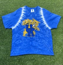 University of Kentucky Wildcats Tie-Dye T-Shirt Blue NCAA Graphic Tee Size XL💎
