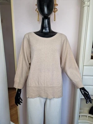 Women Henry Christ Sweater Beige Cashmere 40 / L / - Bild 1 von 4