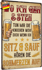 Retro Blechschilder 20x30cm lustig Bier Metallschild Geschenk Vatertag langlebig