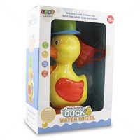 Badespielzeug Lean Toys Ente Water Wheel