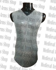 Medieval Chainmail Shirt Aluminum Butted 10mm Ring Handmade Knight Armor Costume