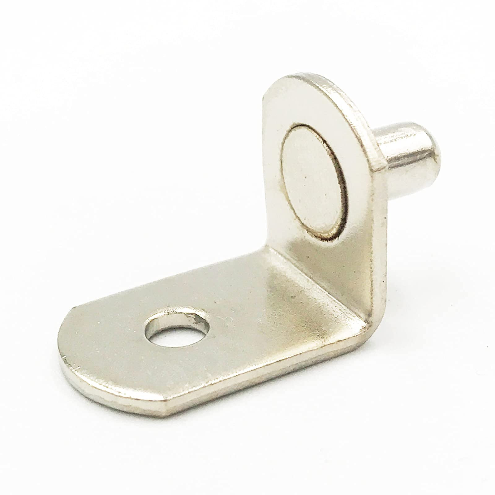45-Piece 5mm L-Shaped Shelf Bracket Clips with Holes for Support Pegs