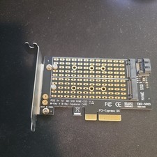 Dual M.2 NVME to PCIE Express 3.0 JMT 2X M.2 SSD to PCIe Gen3 x4 Expansion Card