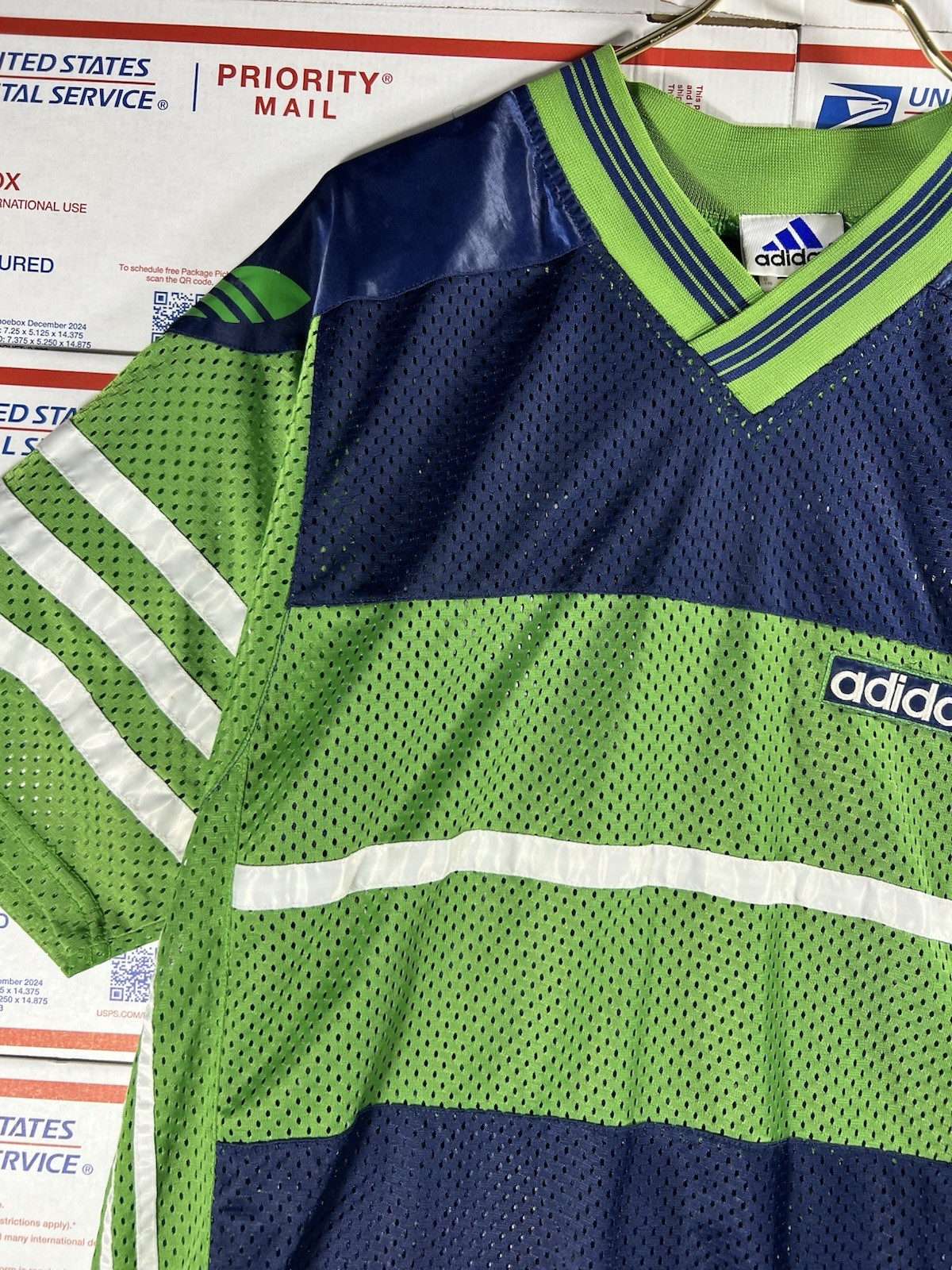 Vintage Adidas Jersey The Brand With The Three Stripes XL 90s 80s Soccer Futbol thumbnail 4