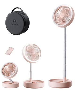 Gaiatop Portable Pedestal Fan 16000mAh Battery [Max 74h Runtime], Foldable Os...