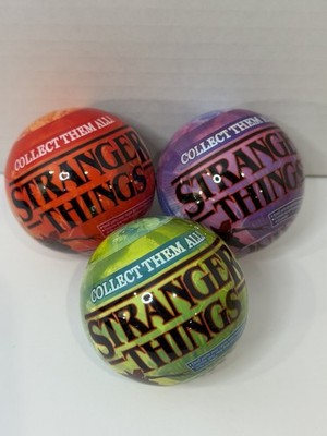 Stranger Things Collectible Mystery Balls Lot of 3 Action Figure Toy Capsules