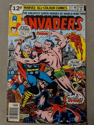 The Invaders #33, Marvel Comics, 1978. Thor Appearance.
