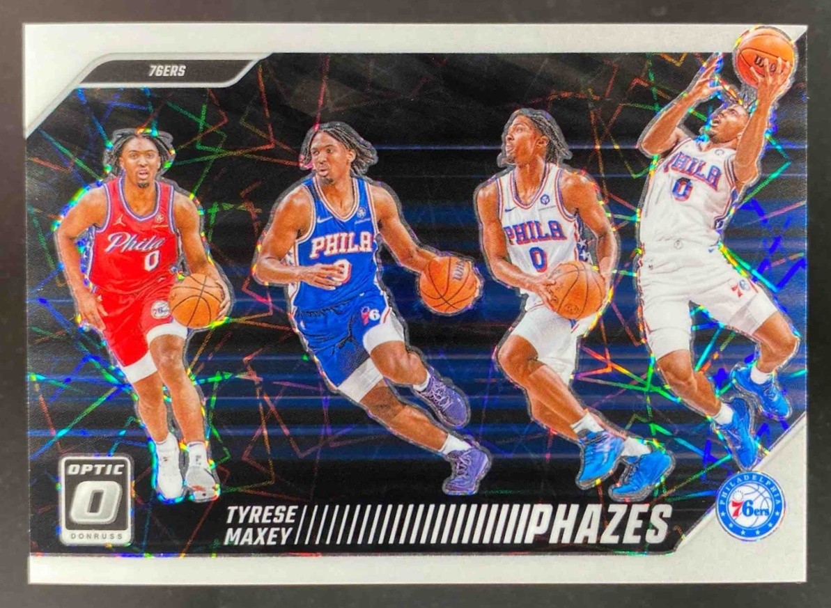 TYRESE MAXEY 2024 PANINI DONRUSS OPTIC PHAZES #15 76ERS