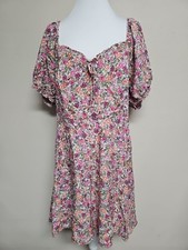 OLD NAVY Women's Dress Short Sleeve V-Neck Floral Print Multicolor.Size XL