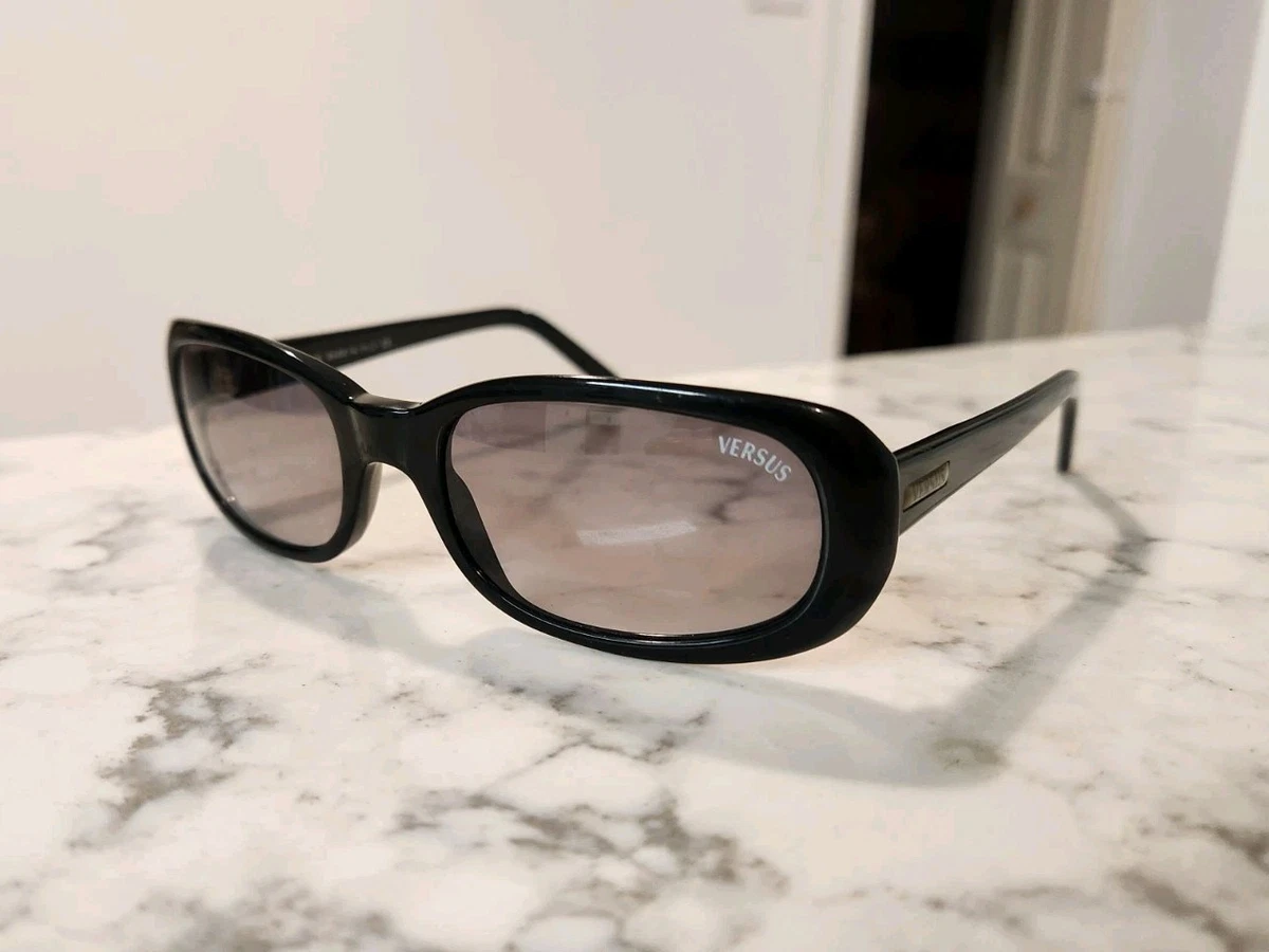 Versace Black Rectangular Vintage Sunglasses for sale | eBay