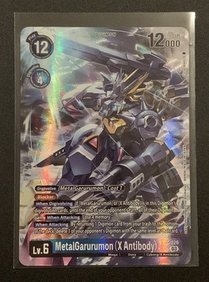 MetalGarurumon X Antibody EX5-026 SR - Alt Art - Animal Colosseum - Digimon TCG