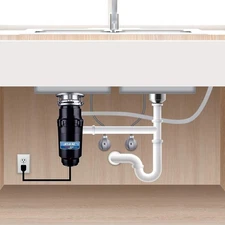 💕. Waste Maid 10-US-WM-458-SL-3B Garbage Disposal Anti-Jam Stainless Steel Food