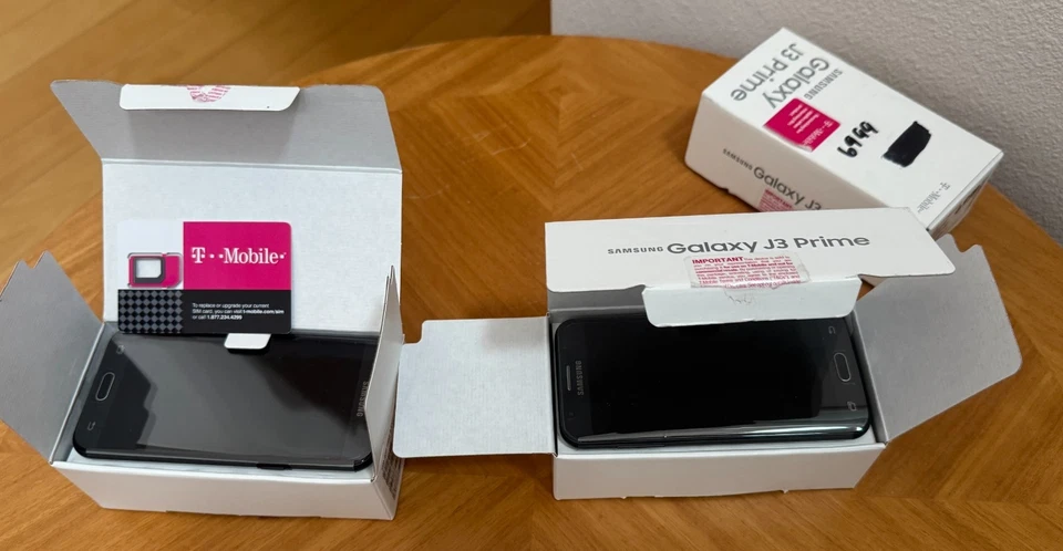 Samsung Galaxy J3 Prime (2017) SM-J327T T-Mobile 16 ГБ черный - открытые коробки - Изображение 3 из 4
