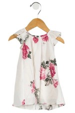 LoveShackFancy Infant Baby Girl Dress Floral And Polkadot Sz 12-18 Mo