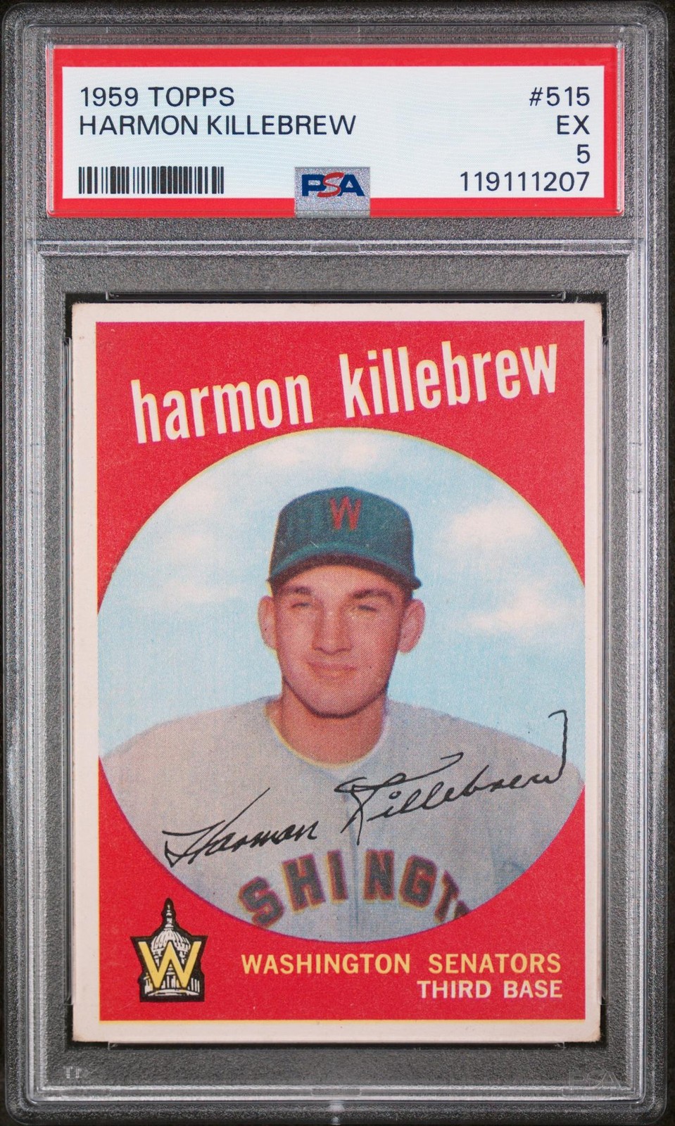 1959 Topps Harmon Killebrew #515 PSA 5