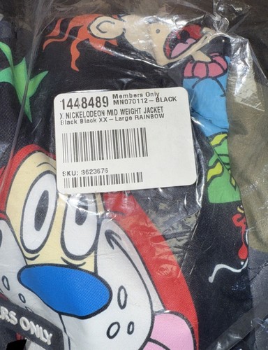 Members Only Nickelodeon Jacket Rainbow XXL New RARE! - Picture 3 of 4