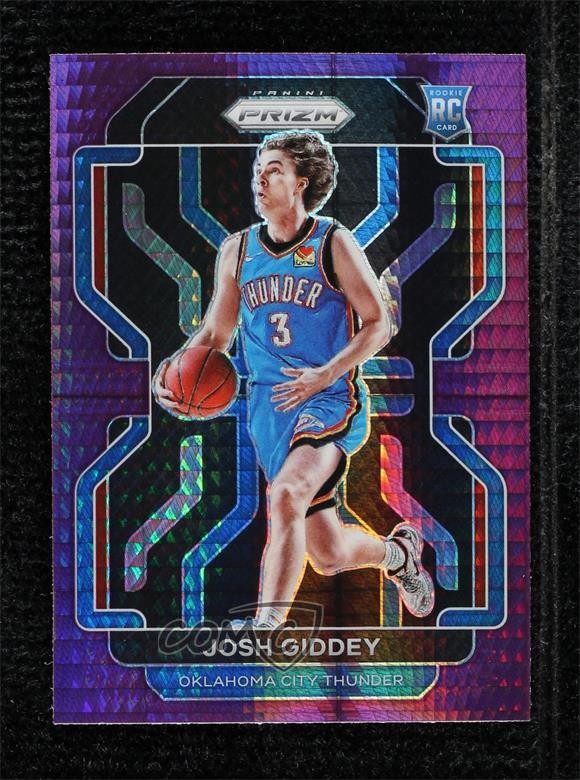 2021-22 Panini Prizm Factory Set Purple Hyper Josh Giddey #301 Rookie RC 14cm
