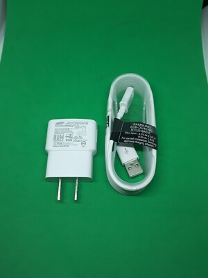 Samsung 5V 1A Travel Power Adapter W/ Micro USB Cable ETA0U61/JWE + ECB-DU4EWE