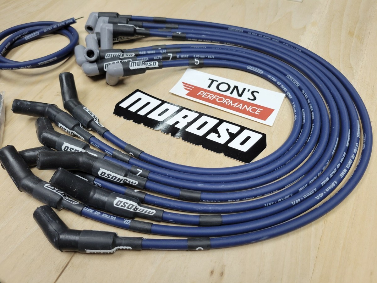 Moroso 73674 Ultra 40 8.65mm 135* Spark Plug Wires Big Block