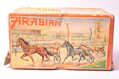 LOT DE 2 Vieux Jouets Mécaniques : Arabe Et Sulky En Métal Peint (RICO + Germany)