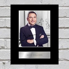 David Walliams Signed Mounted Photo Display