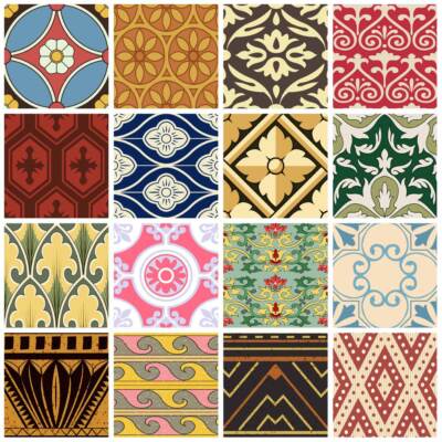 Decorative Tile Decals Oslo - Set of 16 - Tile Decals Art for Walls Kitchen 