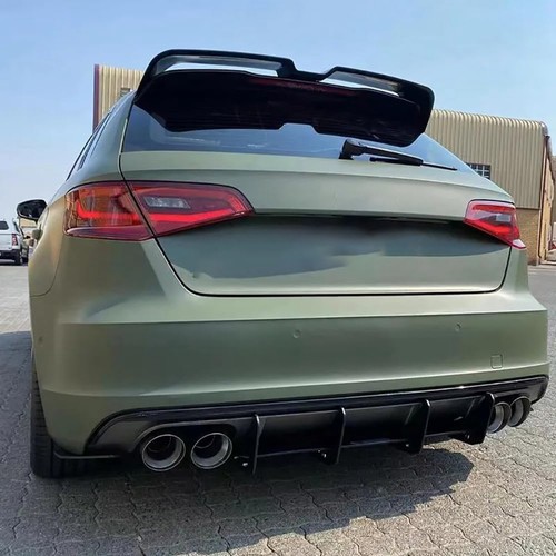 Alerón de techo trasero pintado negro para AUDI 2014-2020 A3 S-line S3 hatchback - Imagen 12 de 13