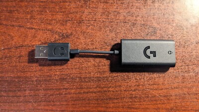 Portable Logitech G432 HD Gaming USB to 3.5mm audio adapter DAC SLIGHTLY USED