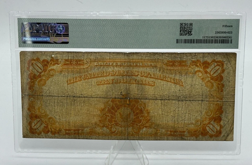 PMG Choice Fine 15 - 1922 $10 GOLD CERTIFICATE - FR#1173 Large S/N - Image 2 of 4