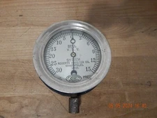 CAPITOL BRASS WORKS ROBERTS HAMILTON BOILER PRESSURE GAUGE STEAMPUNK ART - 6 IN