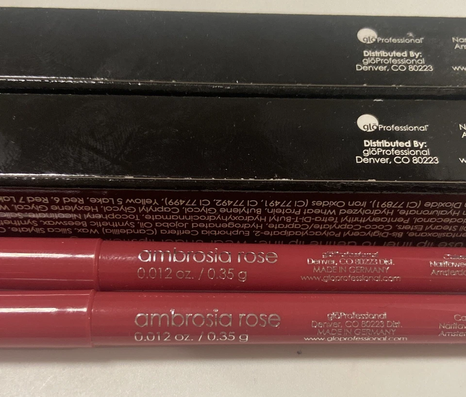 (2) PACK!!! BRAND NEW!!! GLO-MINERALS (( AMBROSIA ROSE )) PRECISE MICRO LIPLINER - Image 3 of 4