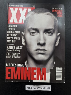 XXL Magazine - January / February 2005 - Eminem Cover - Issue #66