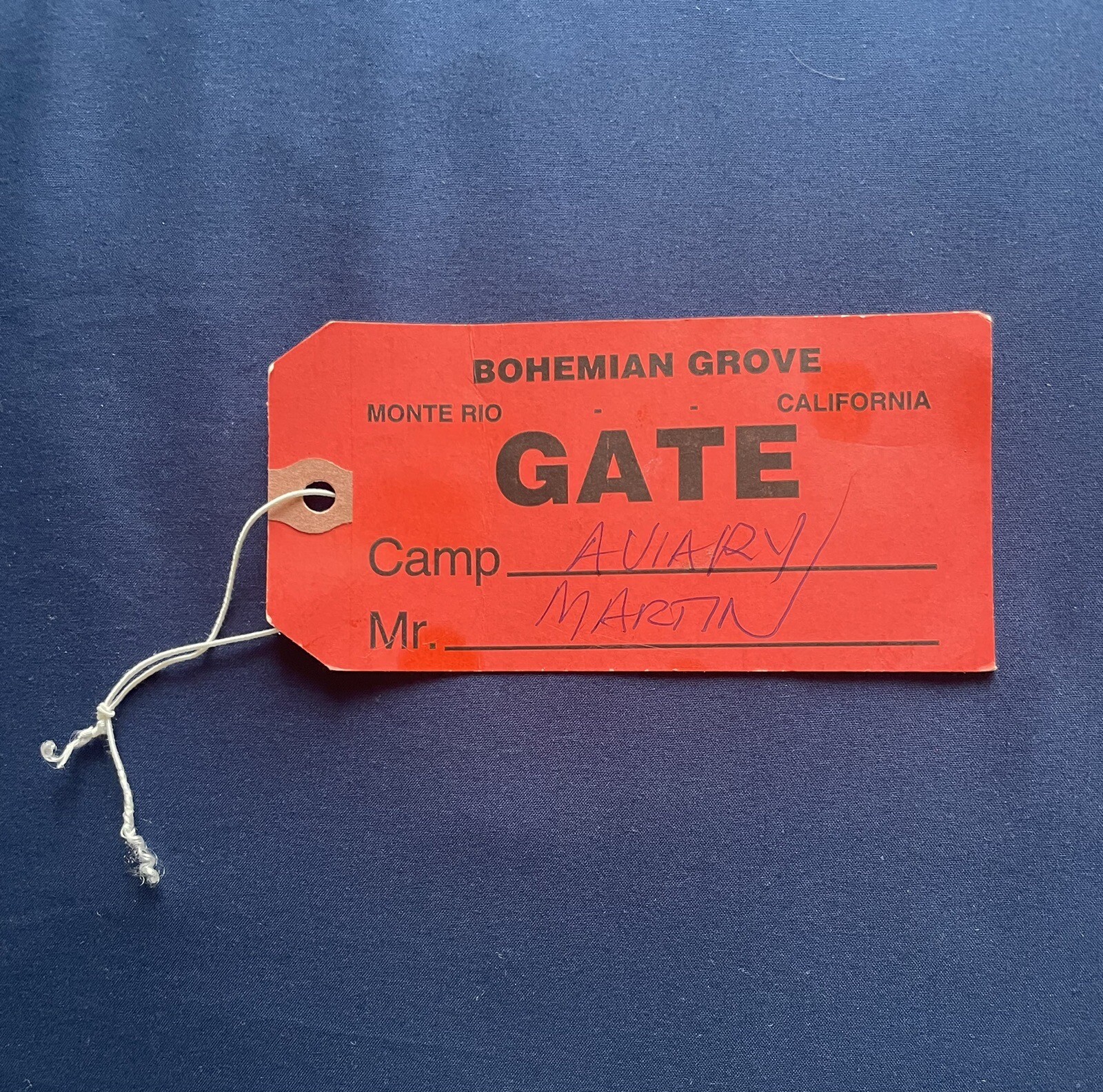 Bohemian Grove Gate Pass - 1970s Alex Jones Infowars Sonoma County ...