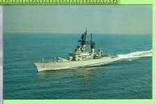 USS Worden CG 18 Color Picture Post Card Unused