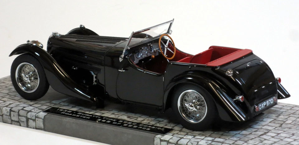 Minichamps 1937 Bugatti Type 57SC Corsica Roadster Blackhawk Resin 1:18*New Item - Image 4 of 4
