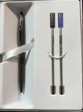 Cross Classic Century Ballpoint Pen BRUSHED BLACK PVD Barrel with Refills