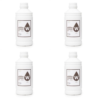 Cisinks Premium DTF Ink Bottle Refill Set 4000ML-Compatible w/ DTF Film - White