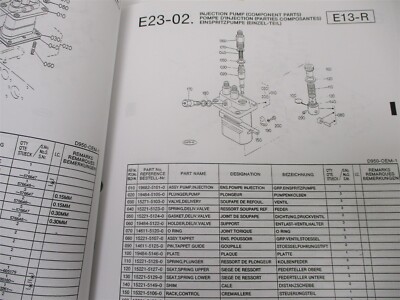 97898-70090 KUBOTA ILLUSTRATED PARTS LIST MANUAL FOR D950-BG1-SAE