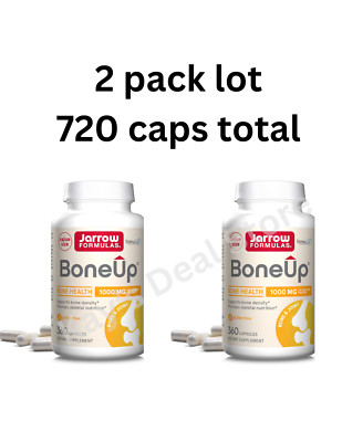 2 PACK Jarrow Bone-Up, 1,000 mg, 360 Capsules x 2  exp 12/26+