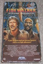 Firewalker VHS Video Chuck Norris Louis Gossett, Jr.