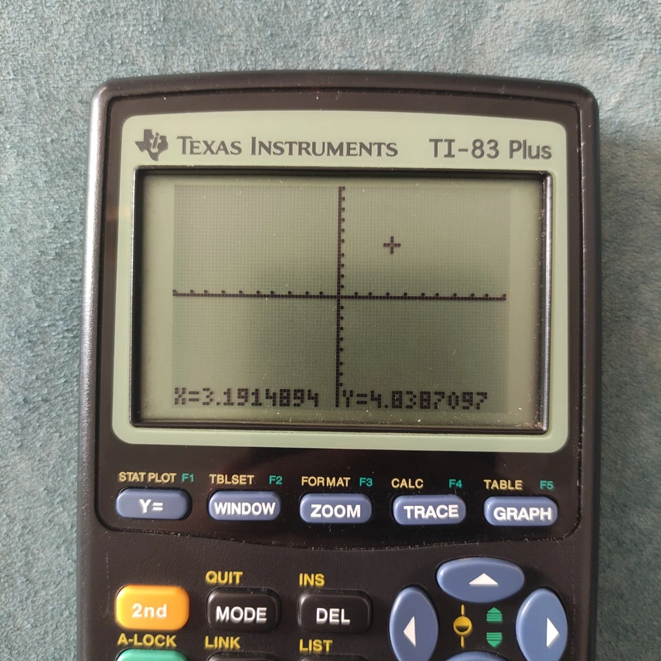Texas Instruments TI-83 Plus Graphing Calculator With Cover Black -Used Working - Image 2 of 4