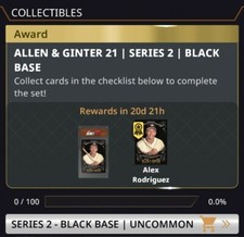 2021 Topps BUNT Allen & Ginter 21 Series 2 S2 UNCOMMON 100 Card Black Base Set 