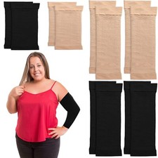 4 Pairs Arm Sleeves Arm Elastic Compression Arm Shapers Sport Fitness Arm Shaper
