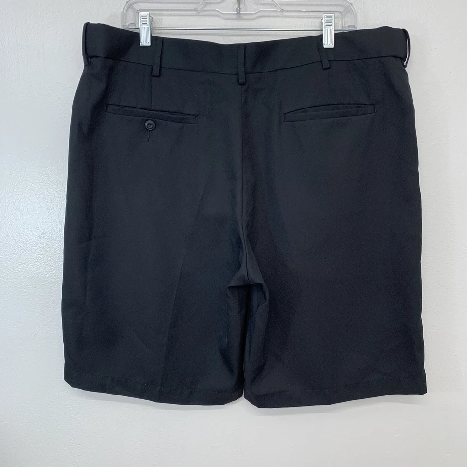 PGA Tour Shorts Men 38 Black Pockets Adjust Waistband Casual Work Golf Travel - Image 3 of 4