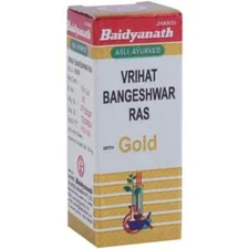 Baidyanath (Jhansi) Vrihat Bangeshwar Ras with Gold 10 tab(pack of 1)free ship